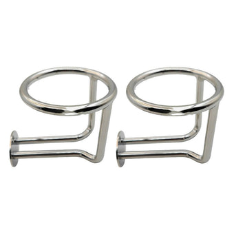 compare product 2x Marine Stainless Steel Drink Cup Holder Ring Suitable For Car Boat Yacht Truck RV
