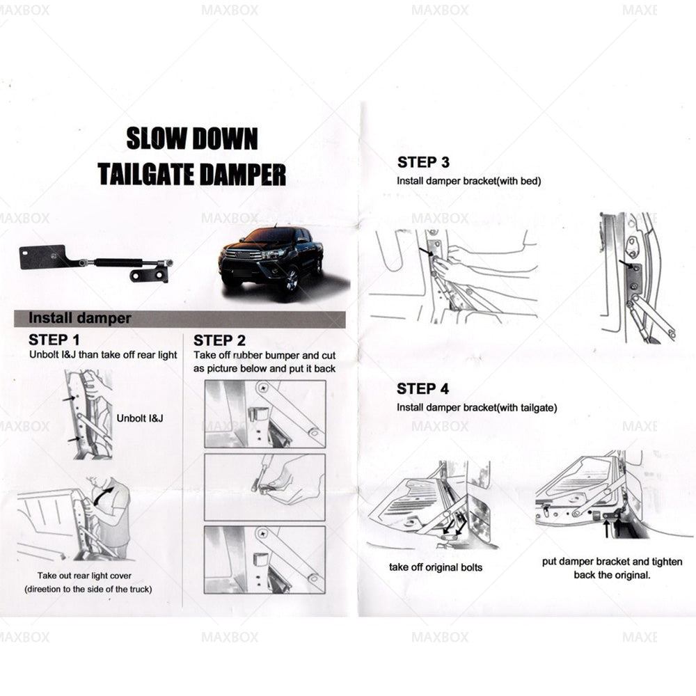 {{ ?Tailgate Assist Shock Struts Bar Lift Support Damper Suitable for Toyota Hilux }} - Buy Car Parts Online at {{ Kaka Auto Parts }}.