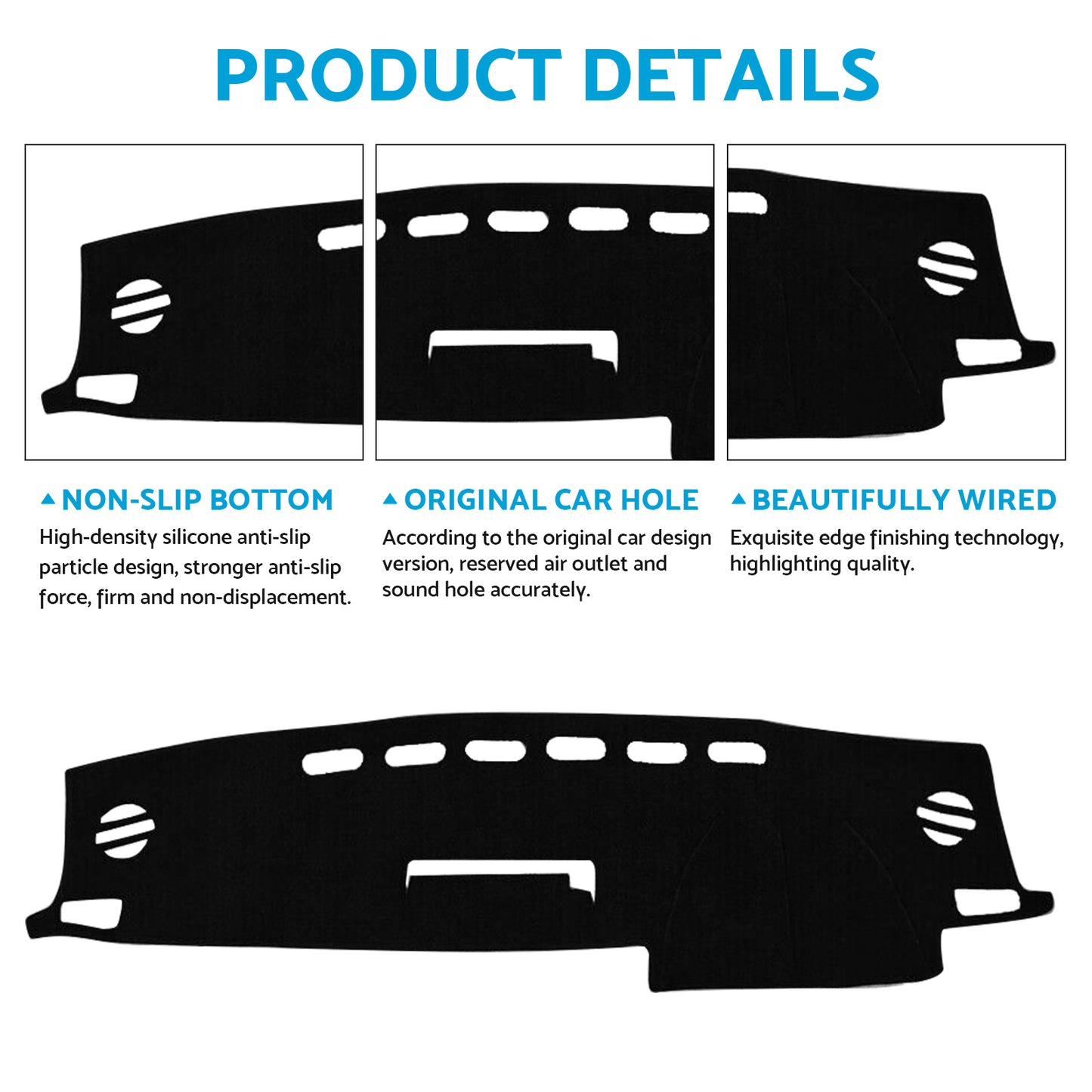 Non-Slip Dash Mat Dashboard Cover Suitable For Toyota RAV4 SUV 2013-2018