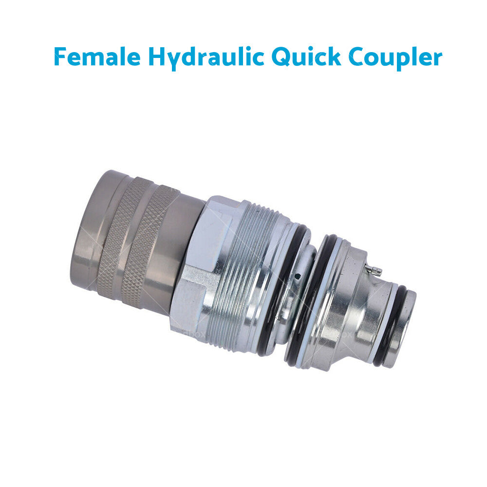 {{ For Bobcat Male  and  Female Hydraulic Flat Face Quick Coupler 46mm 1 13 or 16 inch  thread }} - Buy Car Parts Online at {{ Kaka Auto Parts }}.
