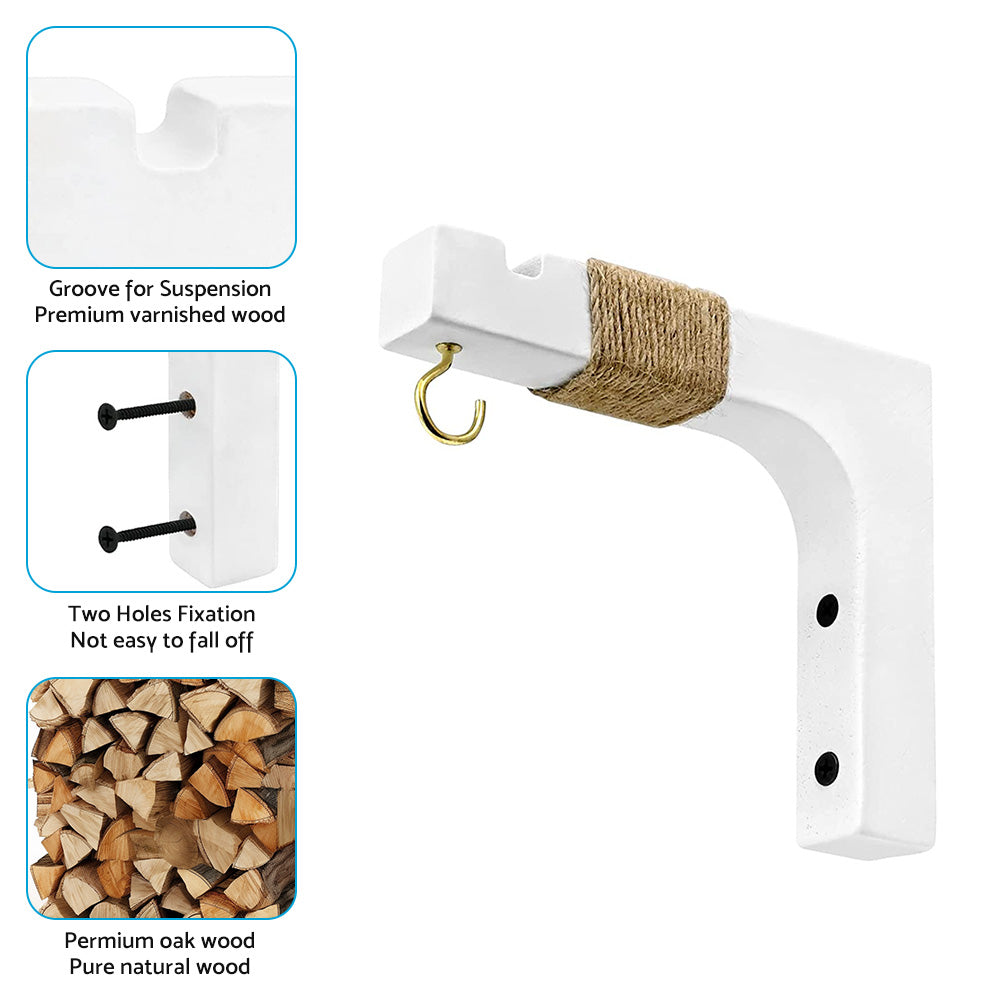 {{ Plant Hanger Hanging Plant Hook Wooden Hanging Basket Wall Plant Hook Flower Pot }} - Buy Car Parts Online at {{ Kaka Auto Parts }}.