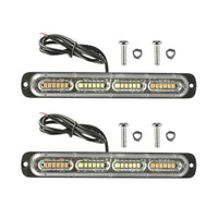 2x 48LED Amber Recovery Strobe Flashing Grille Lightbar Lamp Suitable For Truck