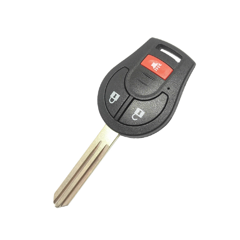 3-Button Complete Remote Car Key 433MHz Suitable For Nissan X-Trail T31, Tiida, Micra, Pulsar & Almera