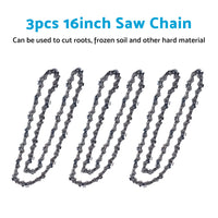 3x 16in Chain Suitable For Milwaukee M18 FUEL 18V 405mm Chainsaw Kit M18FCHS-121B