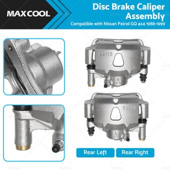 compare product LH  RH Rear Disc Brake Caliper Assembly Suitable For Nissan Patrol GQ 4x4 88-99