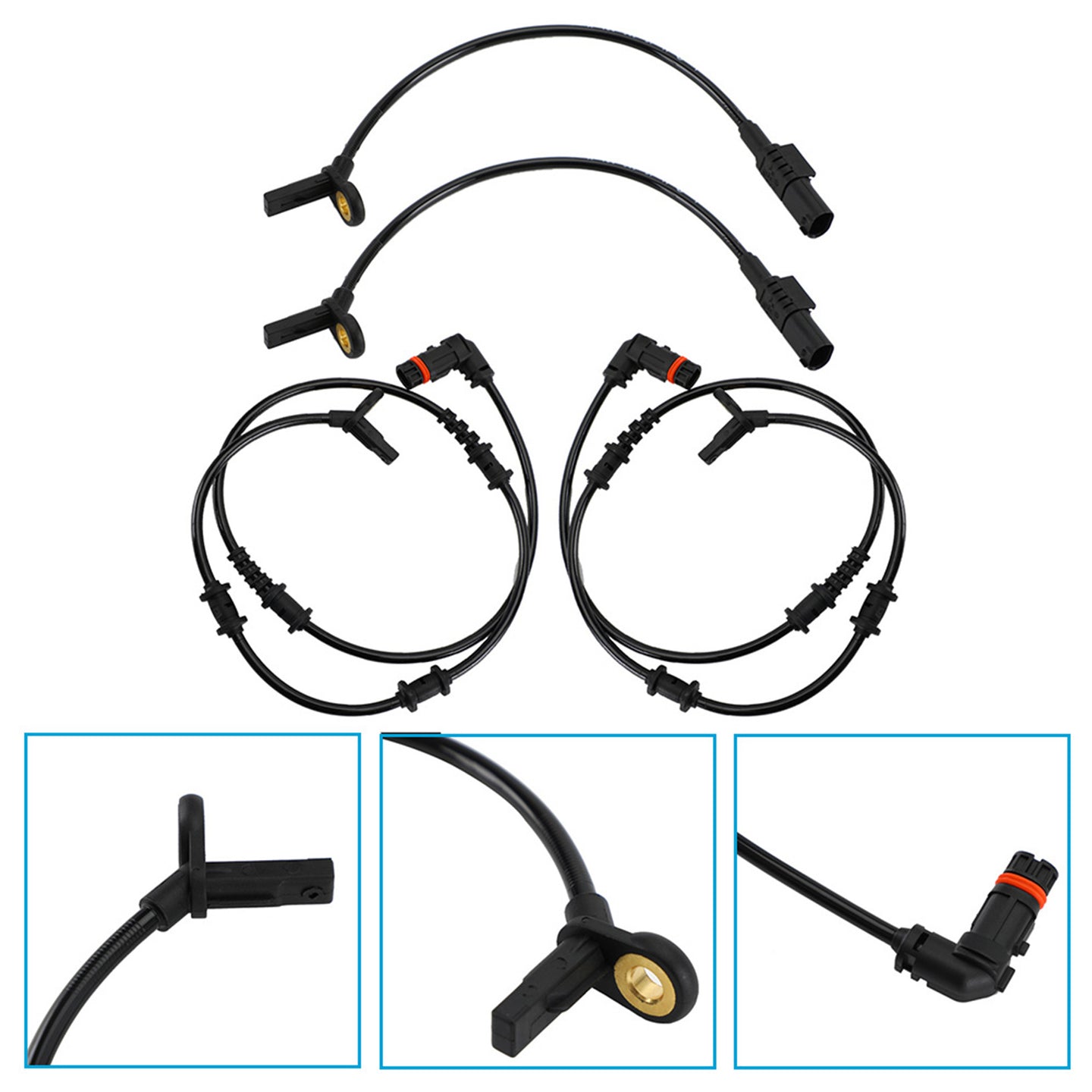 {{ 4pcs Front Rear ABS Speed Sensor Set Suitable For Mercedes-Benz W164 ML350 ML320 }} - Buy Car Parts Online at {{ Kaka Auto Parts }}.