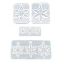 Snowflake Silicone Pendant Mold Making Jewelry Resin Necklace Mould Craft DIY 3D