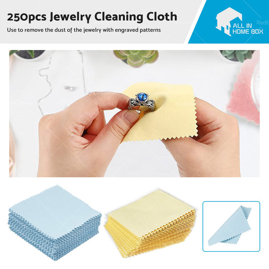 {{ 250PCS Jewelry Cleaning Cloth Wrapped For Silver Gold Brass Coin Ring }} - Buy Car Parts Online at {{ Kaka Auto Parts }}.