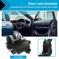 {{ Front Right Door Lock Actuator 3D2837016A Suitable for VW Golf Jetta Touareg }} - Buy Car Parts Online at {{ Kaka Auto Parts }}.