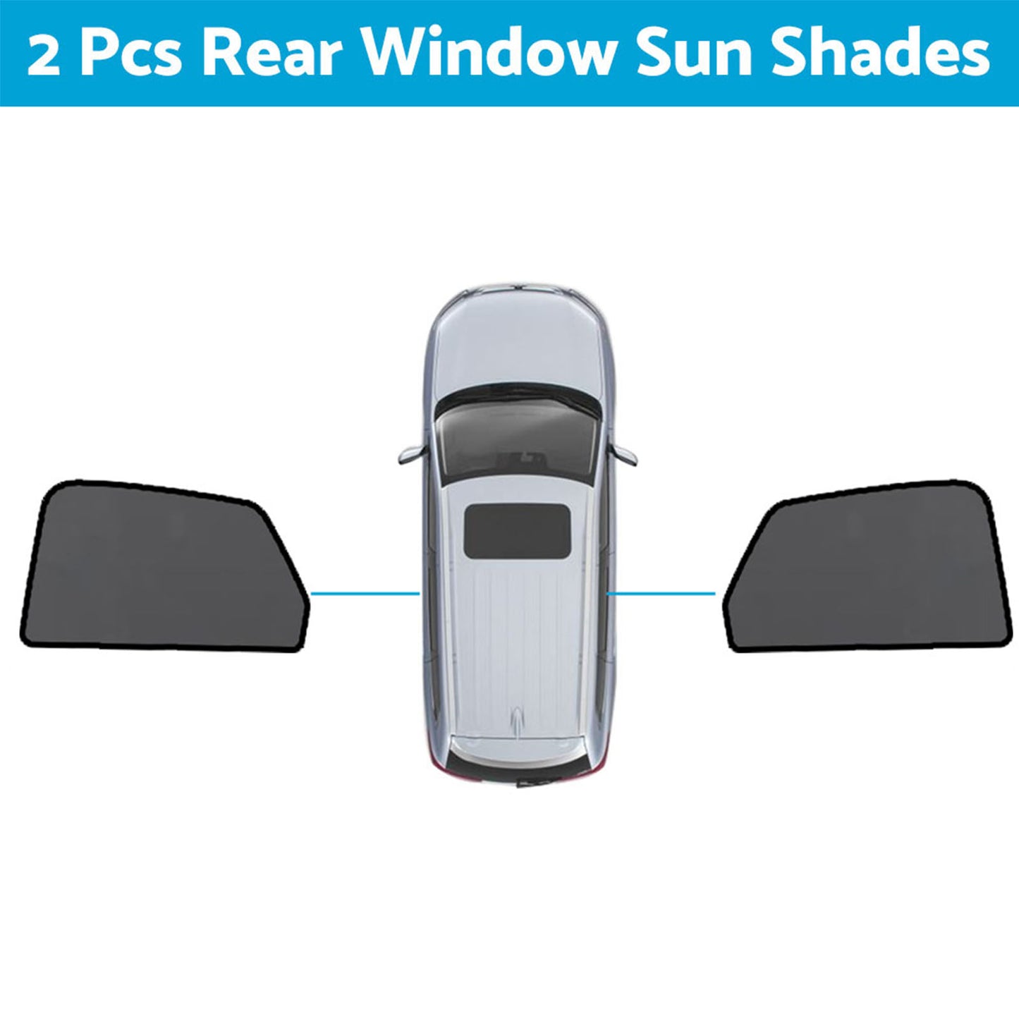 {{ Magnetic Mesh Sun Blind Shades Suitable for Audi Q5 FY 2017-2025 On Front Rear }} - Buy Car Parts Online at {{ Kaka Auto Parts }}.