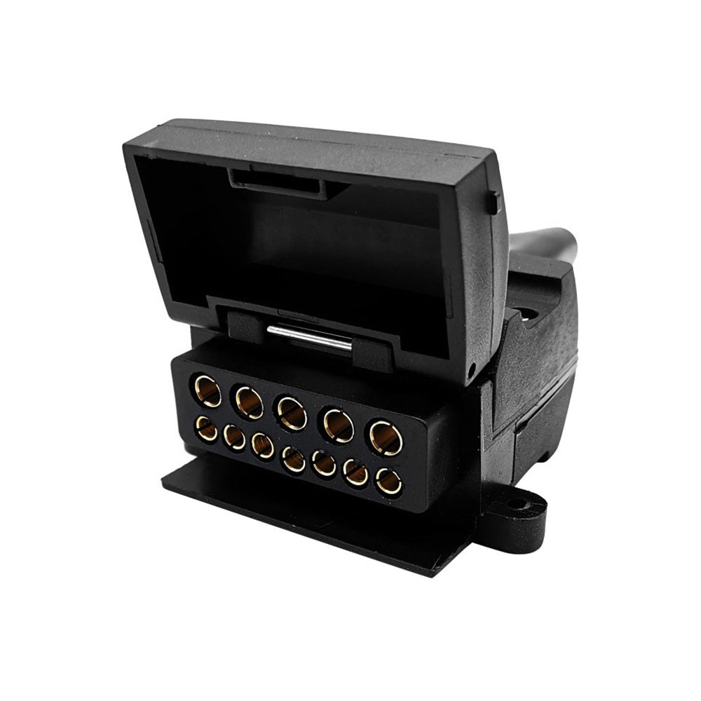 12 Pin Flat Female Socket Trailer Connector Suitable for Car Caravan 82072BL