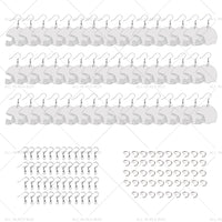 {{ 48PCS Sublimation Helmet Earring Blank MDF Double-Sided w  Hook and Jump Ring }} - Buy Car Parts Online at {{ Kaka Auto Parts }}.