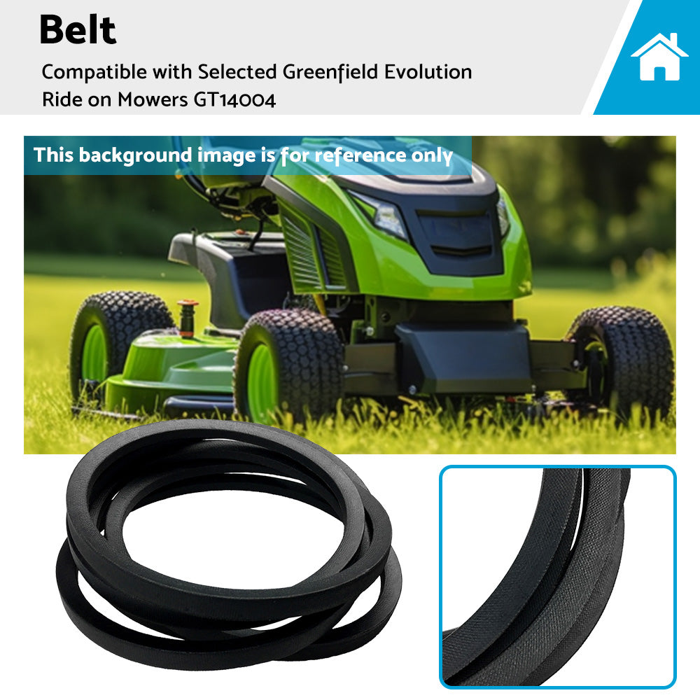 {{ Drive Belt Suitable For Selected Greenfield Evolution Ride on Mowers GT14004 }} - Buy Car Parts Online at {{ Kaka Auto Parts }}.