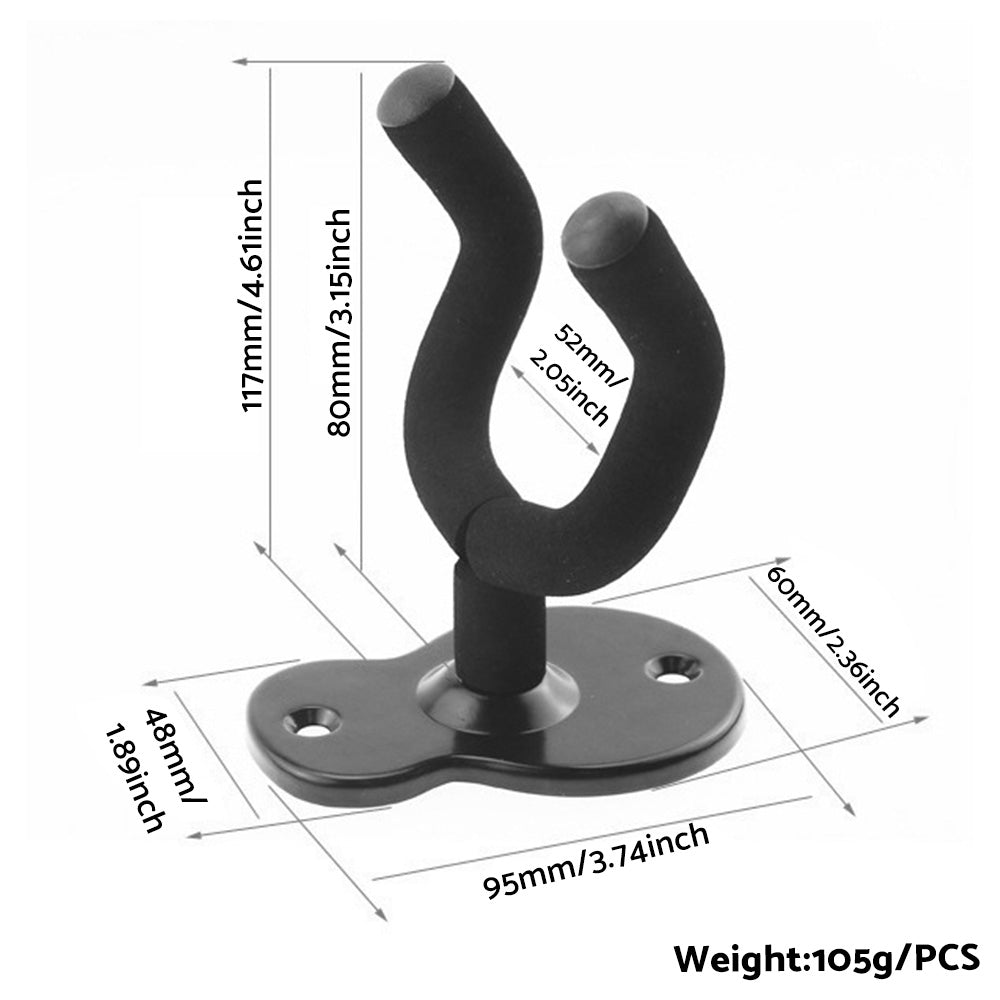 Guitar Hanger Display Wall Mount Holder Hook Rack Bracket Padded Instrument