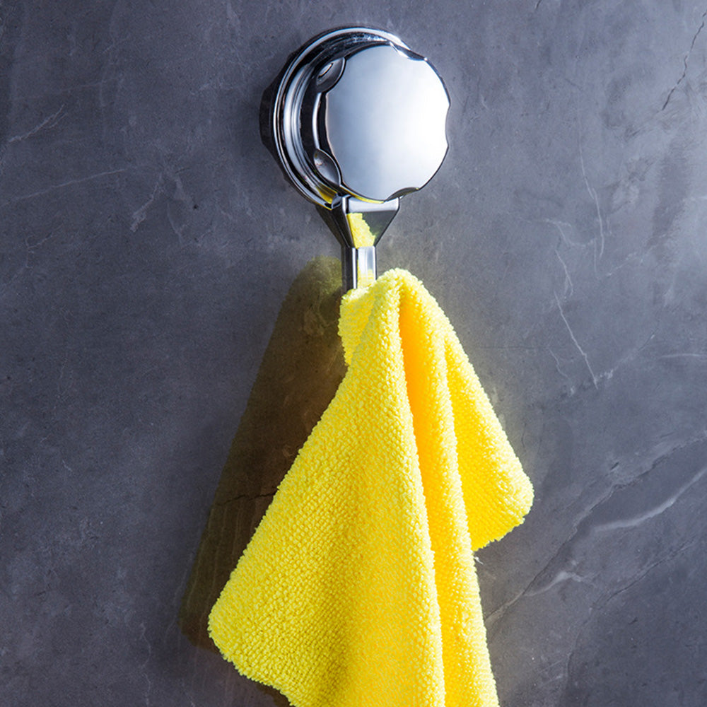 2PCS Strong Vacuum Suction Cup Hook Bathroom Kitchen Towel Shower Hooks Holder