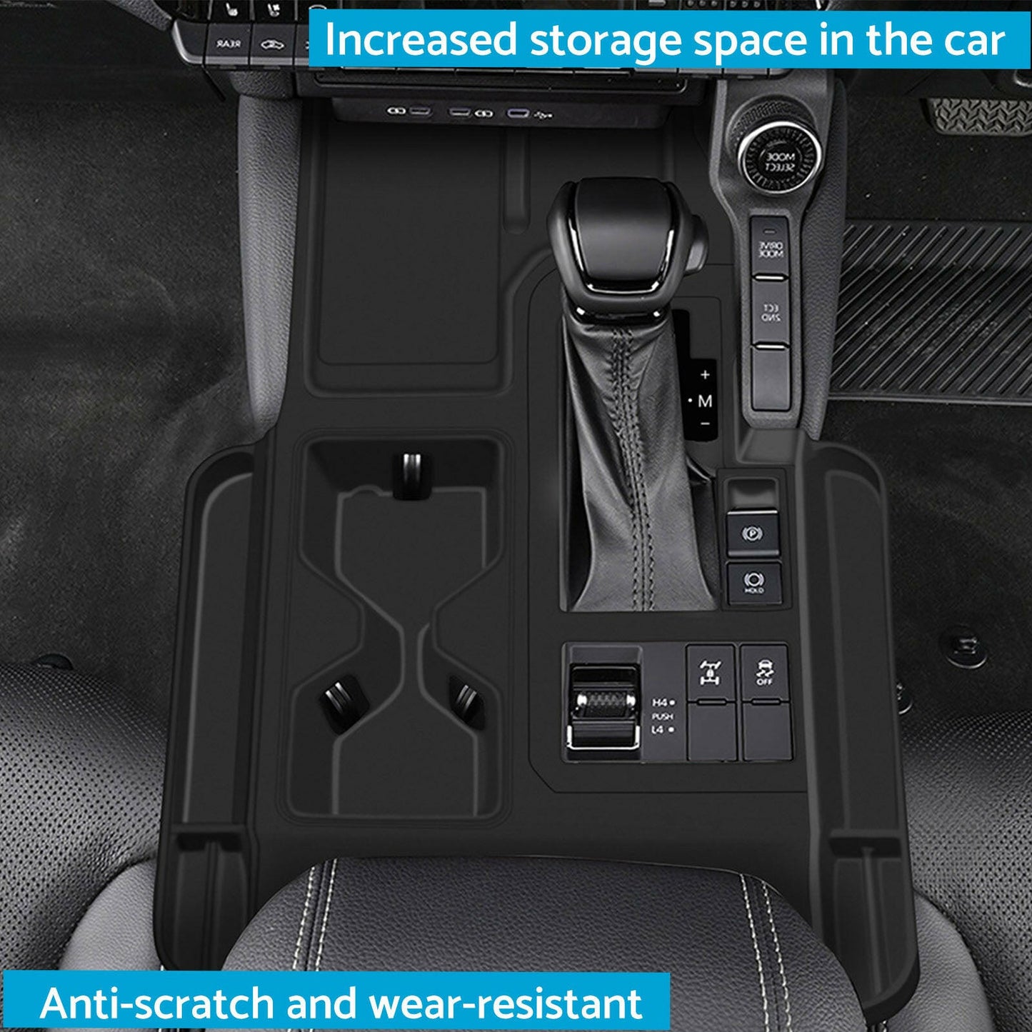 Silicone Rubber Gear Shift Panel Trim Suitable For Toyota Prado LC250 2024-2025 RHD