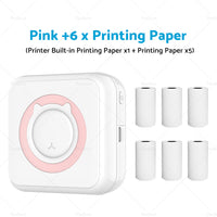 {{ Mini Pocket Thermal Printer Wireless Blue-tooth Photo Paper Inkless }} - Buy Car Parts Online at {{ Kaka Auto Parts }}.
