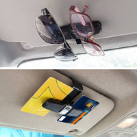 4x Luxury Car Sunglasses Holder Visor Clip Sun Ticket Card Mount