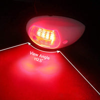 Pair Red  and  Green 8LED Navigation Lights Marine Bow Light Lamp for Boat Pontoon