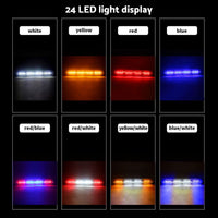 2x 48LED Amber Recovery Strobe Flashing Grille Lightbar Lamp Suitable For Truck