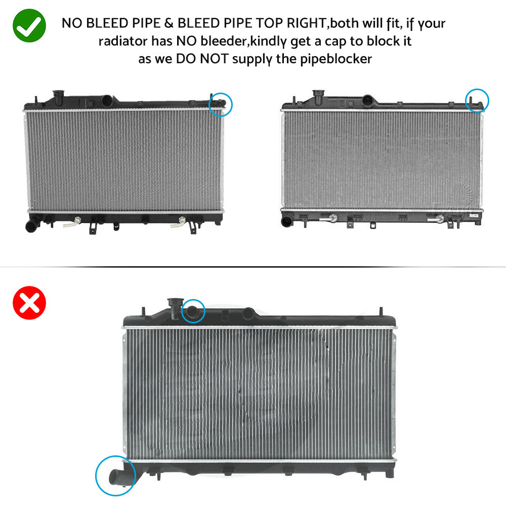 Radiator 340mm Suitable For Subaru Liberty / Forester / Impreza WRX / Outback EJ20 2.0 / EJ25 2.5
