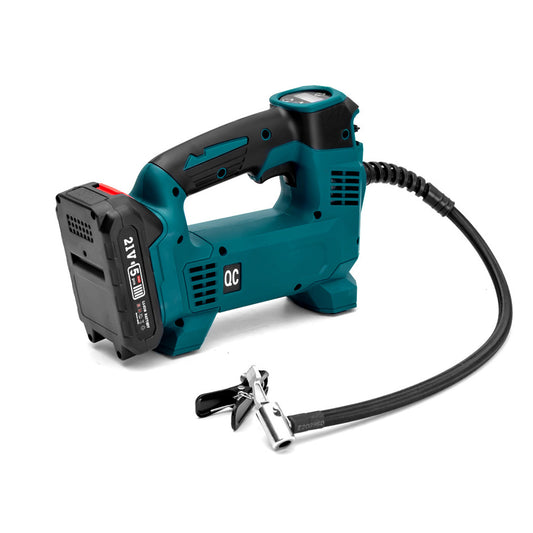 Cordless Portable Tyre Inflator Pump With Battery Charger Suitable For Makita 18V Battery