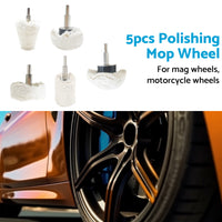 {{ 5PCS Polishing Buffing Pad Mop Wheel Drill Kit for Manifold Aluminum Stainless }} - Buy Car Parts Online at {{ Kaka Auto Parts }}.