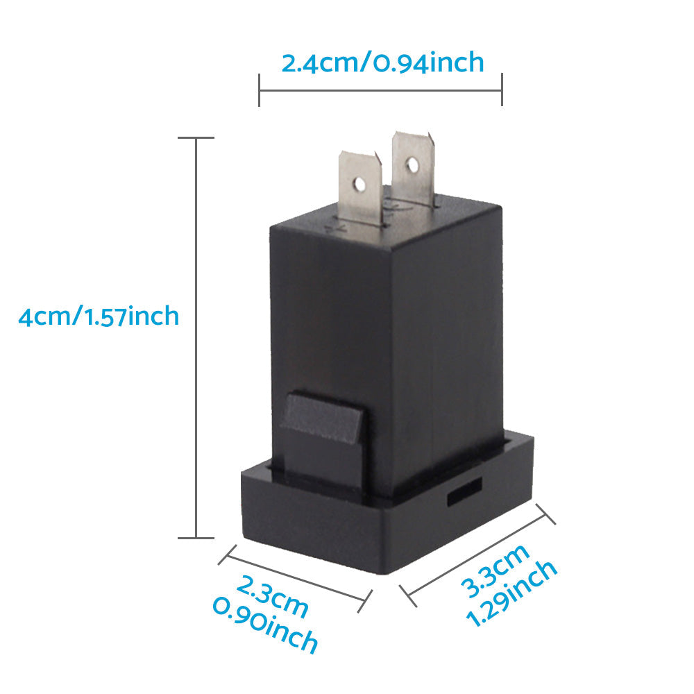 Dual USB Charger + Volt Meter Suitable For Toyota Hilux Prado Blue LED 12V 4.2A