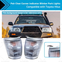 {{ Pair Clear Corner Indicator Blinker Park Lights Suitable for 97-01 Toyota Hilux }} - Buy Car Parts Online at {{ Kaka Auto Parts }}.