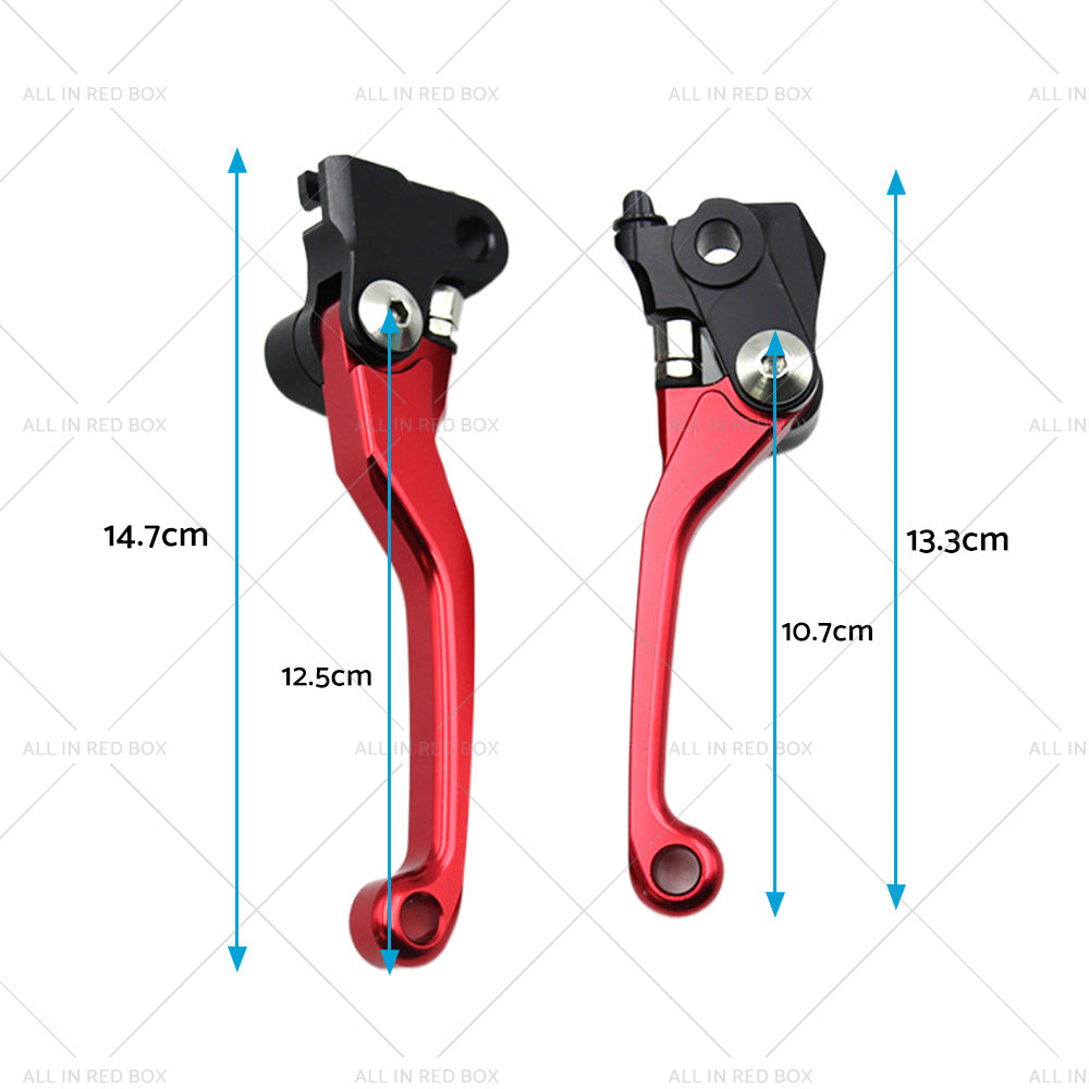 {{ Pair Pivot Brake Clutch Lever Red Suitable For Honda CRF250R CRF450R 2007-2012 }} - Buy Car Parts Online at {{ Kaka Auto Parts }}.