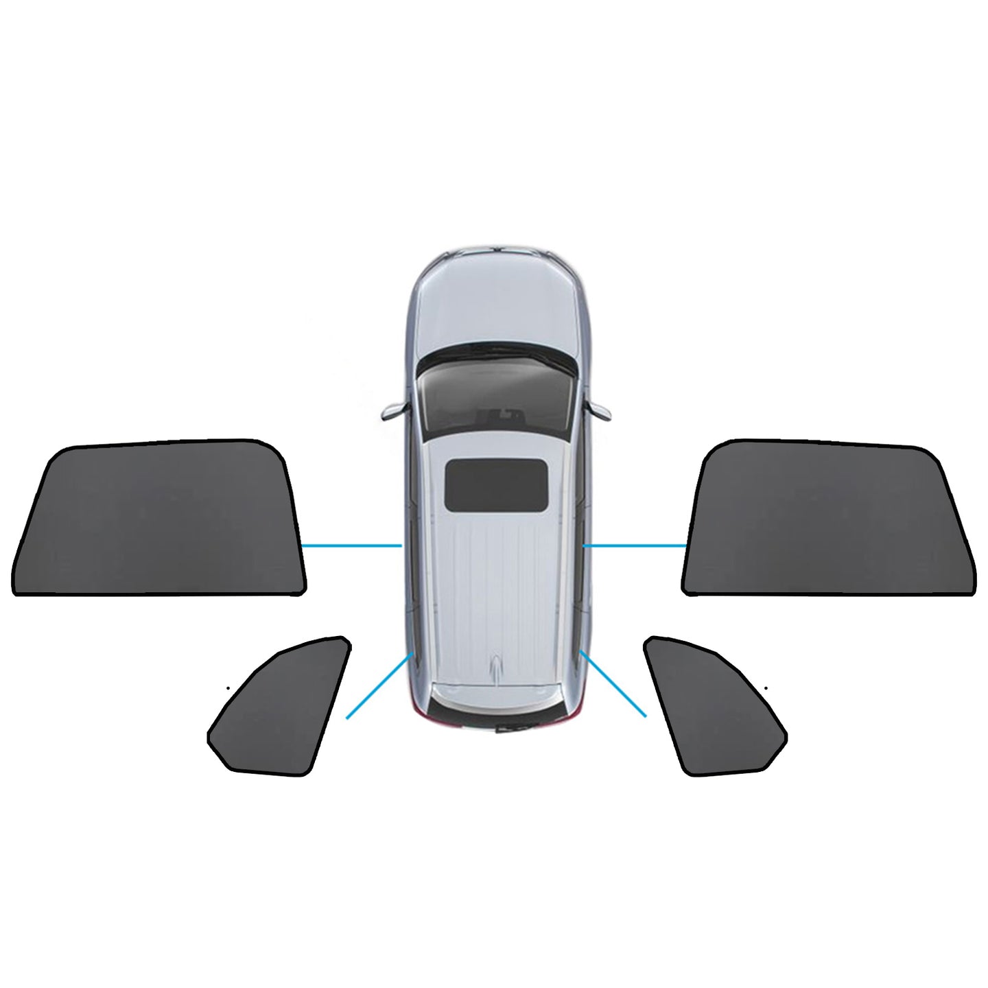 {{ Car Window Sun Shade Magnetic Sun Blind Mesh Suitable for BMW X5 F95 G05 2018-On }} - Buy Car Parts Online at {{ Kaka Auto Parts }}.