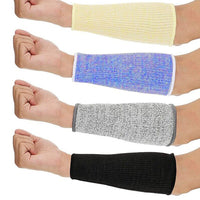 4 Pairs Cut-Resistant Arm Protection Sleeves Forearm Protectors 4 Colors Suitable For Work Safety