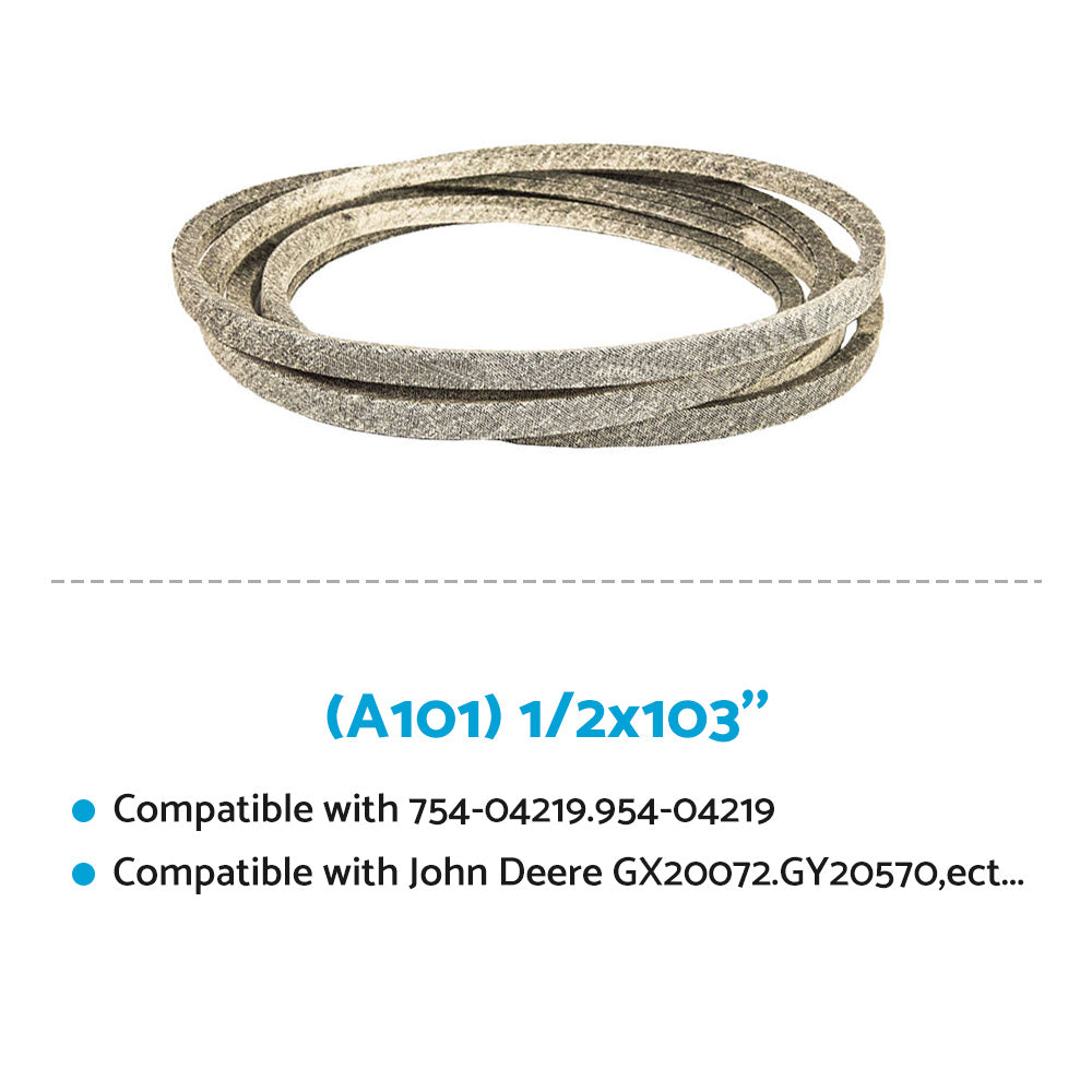 2x Deck Belt Suitable For 42-Inch John Deere & Sabre Mowers GX20072 / GY20570