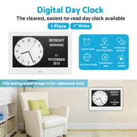 {{ LED Large Digital Day Clock 7  Calendar Dementia Date Week Month Year Time Wall }} - Buy Car Parts Online at {{ Kaka Auto Parts }}.