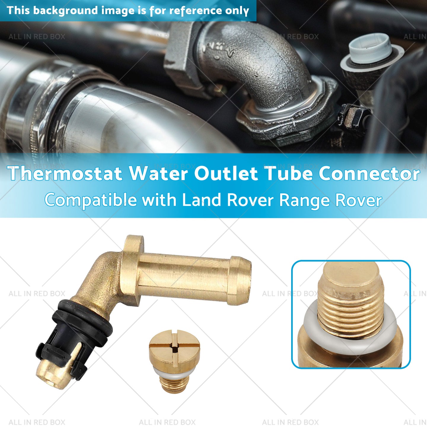 {{ Thermostat Water Outlet Tube Connector Suitable for Land Rover Range Rover 10-13 }} - Buy Car Parts Online at {{ Kaka Auto Parts }}.