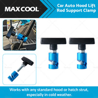 {{ 2X Car Auto Hood Lift Rod Support Clamp Shock Prop Strut Stopper Retainer Tool }} - Buy Car Parts Online at {{ Kaka Auto Parts }}.