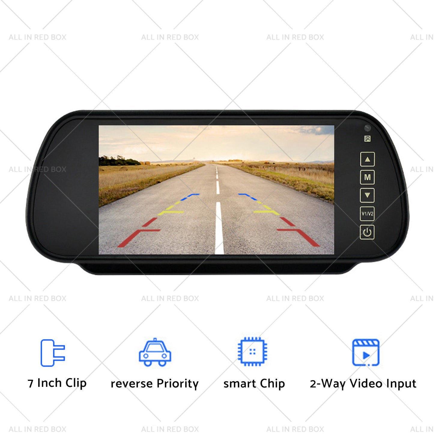 {{ 7 inch  Parking Rear View Monitor Mirror Screen Suitable for Truck Reversing Camera }} - Buy Car Parts Online at {{ Kaka Auto Parts }}.