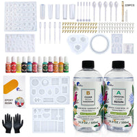 Epoxy Resin 1:1 AB Kit Craft Coating UV Color Pigment Paste Liquid Silicone Mold