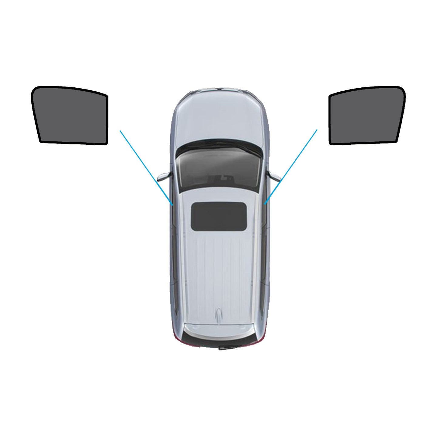 {{ Window Sun Shades Magnetic Mesh Accessories Suitable for Mercedes-Benz GLA 20-On }} - Buy Car Parts Online at {{ Kaka Auto Parts }}.