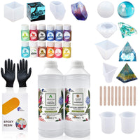 Epoxy Resin 1:1 AB Kit Craft Coating UV Color Pigment Paste Liquid Silicone Mold