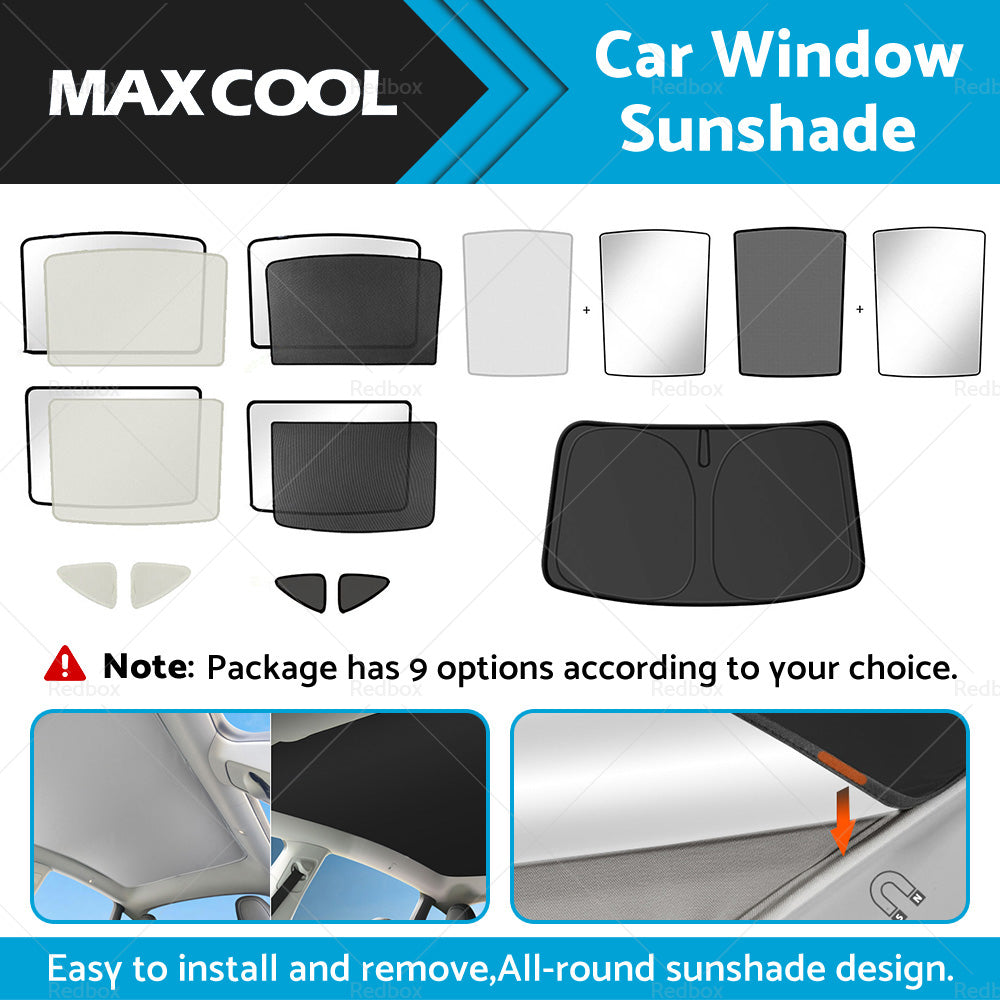 {{ Sunroof Window Sunshade Front Rear UV Film Windshield Window For Tesla Model Y }} - Buy Car Parts Online at {{ Kaka Auto Parts }}.