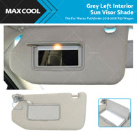 {{ Left Interior Sun Visor Shade Grey Fit For Nissan Pathfinder 2013-2018 R52 Wagon }} - Buy Car Parts Online at {{ Kaka Auto Parts }}.