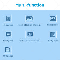 {{ Mini Pocket Thermal Printer Wireless Blue-tooth Photo Paper Inkless }} - Buy Car Parts Online at {{ Kaka Auto Parts }}.