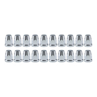20x Nut Cover Screw Cap Chrome 33mm Suitable For Kenworth / Freightliner / Western Star Trucks