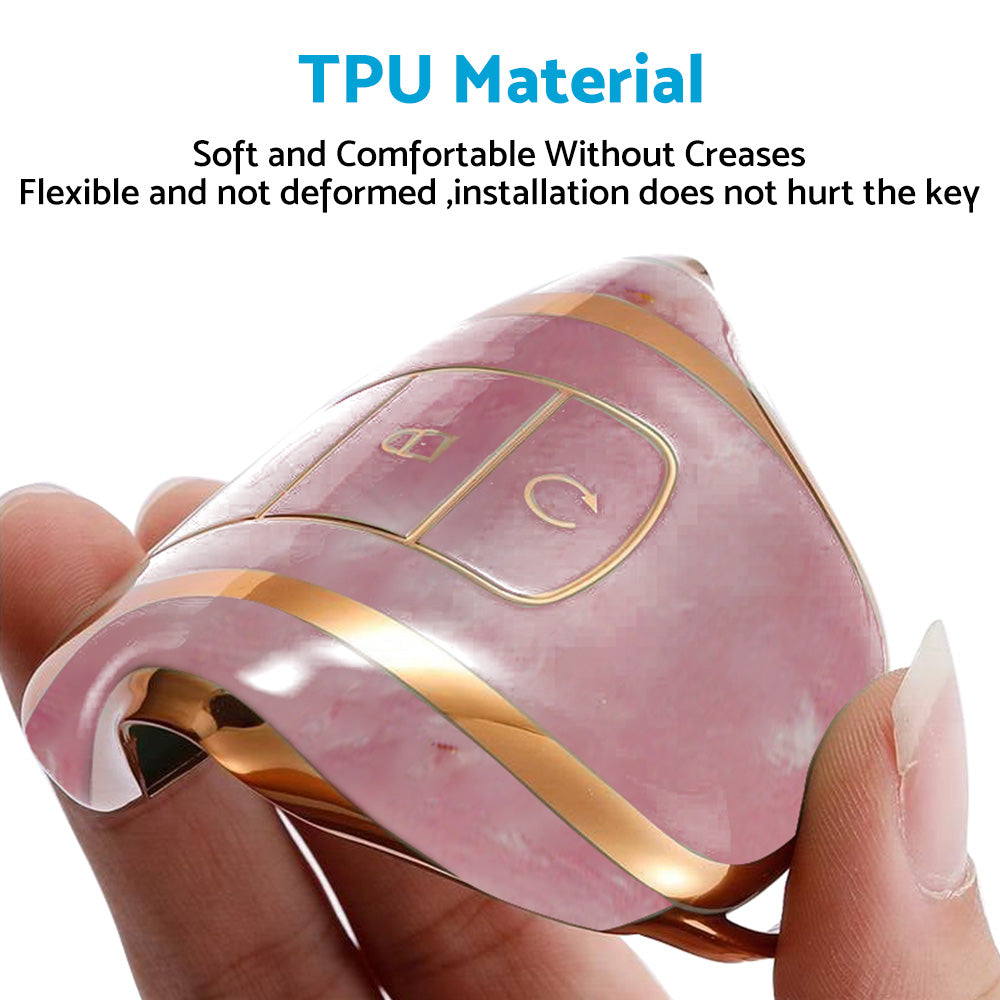 Car Remote Key Fob Case Cover TPU Pink Suitable For Chery Omoda 5