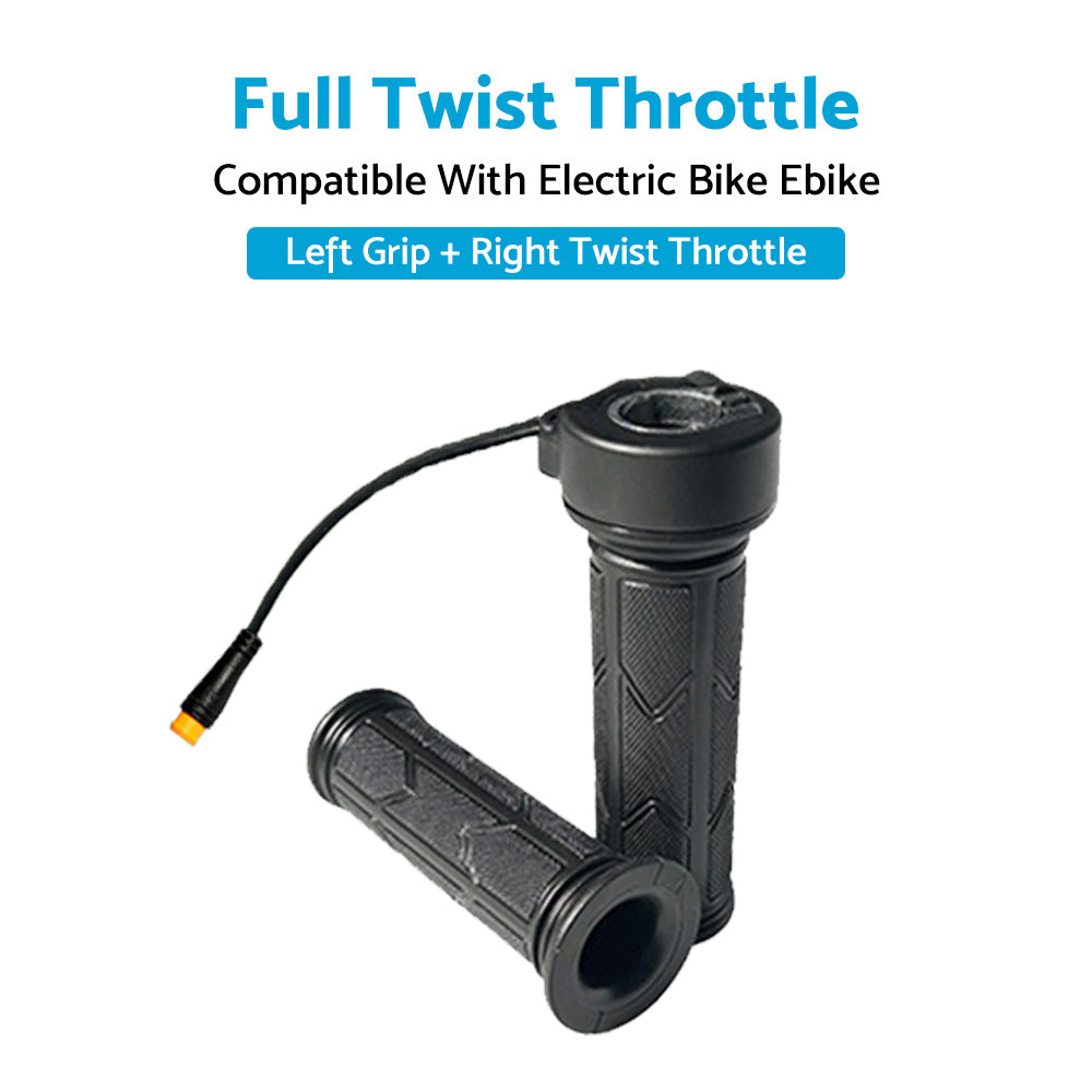 {{ Full Twist Throttle Electric Bike Ebike Right Hand 3Pin Bike Grip Twist Throttle }} - Buy Car Parts Online at {{ Kaka Auto Parts }}.
