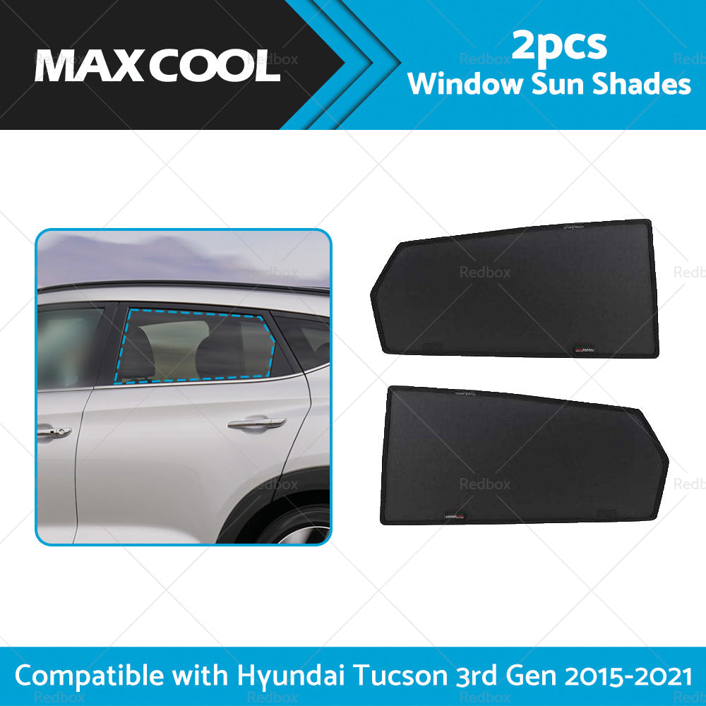 {{ 2PCS Rear Car Window Sun Shades Suitable For Hyundai Tucson 3rd Gen 2015-2021 }} - Buy Car Parts Online at {{ Kaka Auto Parts }}.
