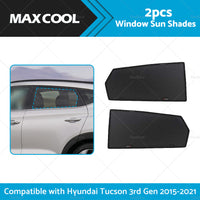 {{ 2PCS Rear Car Window Sun Shades Suitable For Hyundai Tucson 3rd Gen 2015-2021 }} - Buy Car Parts Online at {{ Kaka Auto Parts }}.