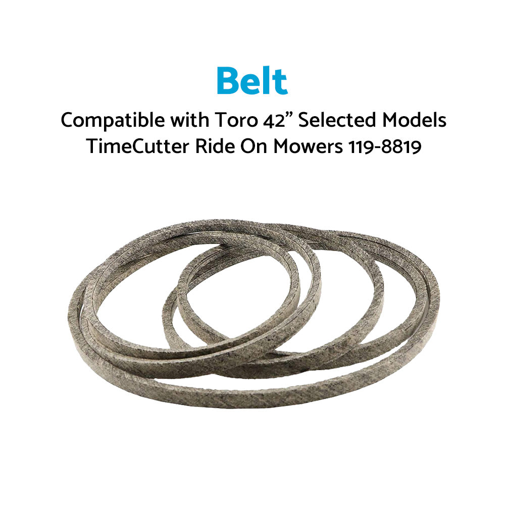 {{ Belt Suitable For Toro 42 inch  Selected Models TimeCutter Ride On Mowers 119-8819 }} - Buy Car Parts Online at {{ Kaka Auto Parts }}.