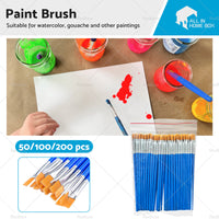{{ 50-200pcs Flat Paint Brushes Small Brush Bulk for Detail Painting Craft Art Gift }} - Buy Car Parts Online at {{ Kaka Auto Parts }}.